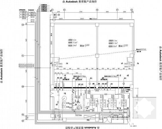 6层饲料厂建筑给排水CAD施工图纸（科研楼、宿舍、厂房、锅炉房） - 5