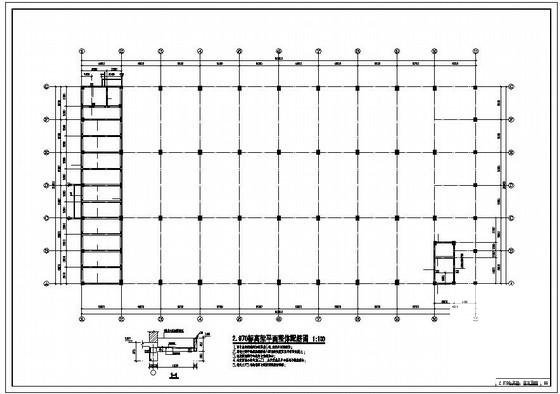 6度抗震3层框架车间结构设计CAD施工图纸(楼梯配筋图) - 3