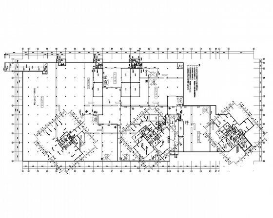 高档住宅区建筑给排水CAD施工图纸（人防、商业） - 3