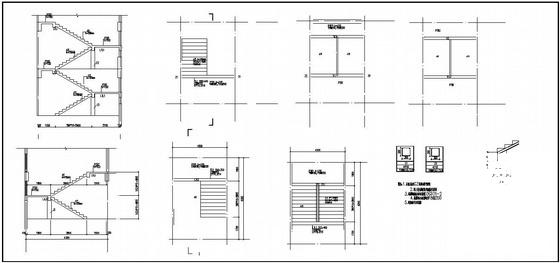 3层办公楼结构设计CAD施工图纸（独立基础） - 2