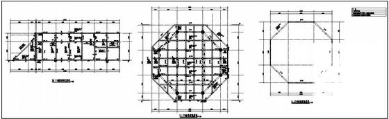 3层办公楼结构设计CAD施工图纸（独立基础） - 3