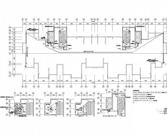 一类高层住宅楼建筑电气CAD施工图纸（第三类防雷）(自动报警系统图) - 2