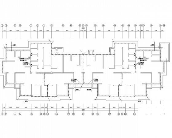 一类高层住宅楼建筑电气CAD施工图纸（第三类防雷）(自动报警系统图) - 3
