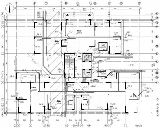 18层花园式住宅楼小区给排水CAD施工图纸 - 2