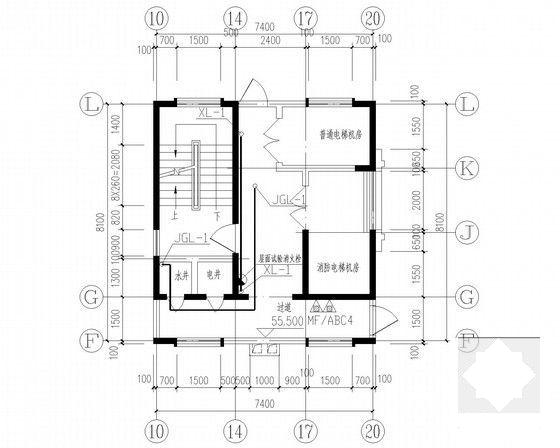 18层花园式住宅楼小区给排水CAD施工图纸 - 4