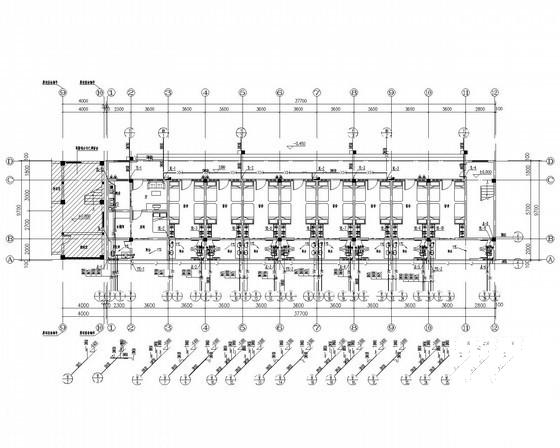 多层丁类厂房给排水CAD施工图纸（宿舍） - 1