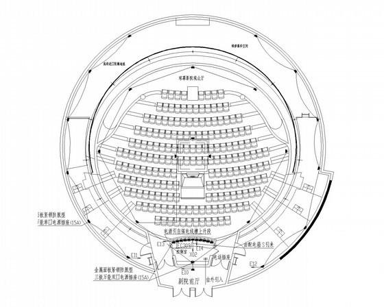 单层钢筋混凝土结构大型知名剧院电气扩初图纸（三级负荷） - 1