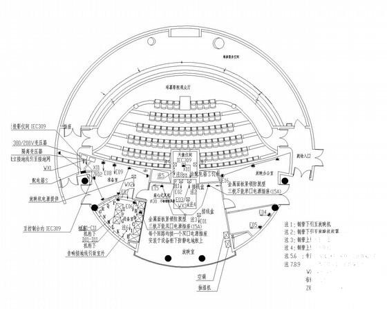 单层钢筋混凝土结构大型知名剧院电气扩初图纸（三级负荷） - 2