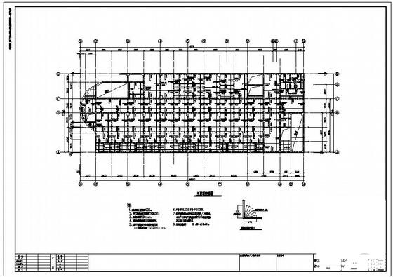 12层框架结构医院结构设计CAD施工图纸(地下室顶板) - 4