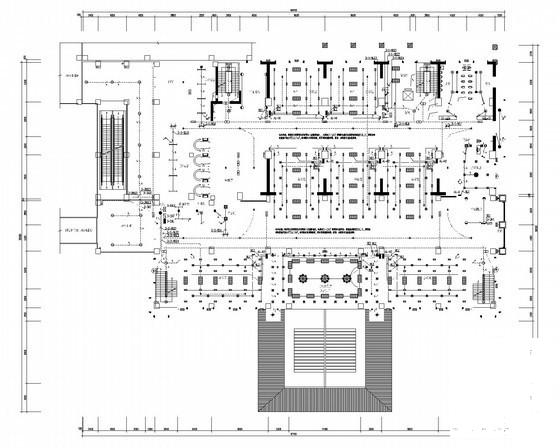 地上25层五星级酒店电气CAD施工图纸（地下2层）(火灾自动报警) - 1