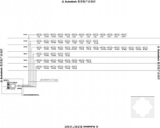 地上25层五星级酒店电气CAD施工图纸（地下2层）(火灾自动报警) - 5