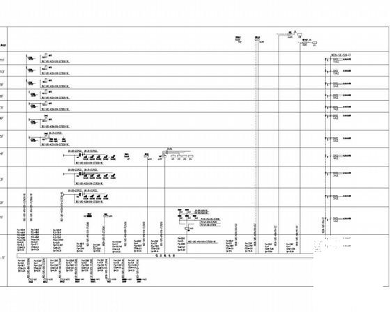 二类高层综合商住楼电气CAD施工图纸（地上11层，地下1层） - 3
