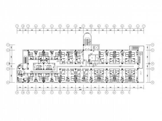 6层全国连锁酒店电气CAD施工图纸（装修设计，二级负荷） - 2