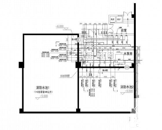16层综合楼给排水CAD施工图纸（酒店、办公） - 4