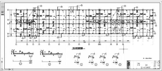 独立基础4层框架综合办公楼结构设计CAD施工图纸 - 2