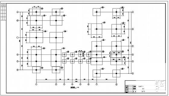 独立基础框架办公综合楼结构设计CAD施工图纸（6度抗震） - 1