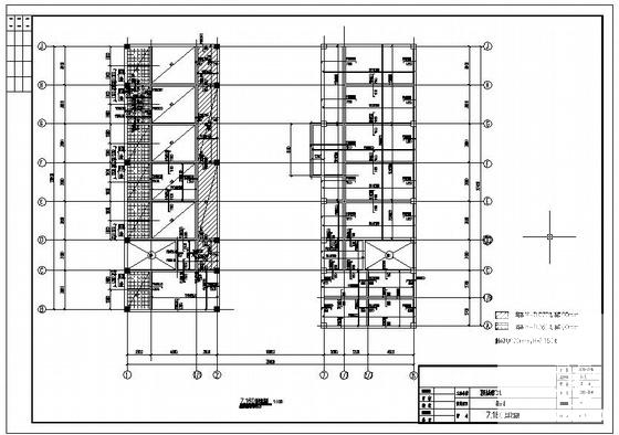 独立基础框架办公综合楼结构设计CAD施工图纸（6度抗震） - 2