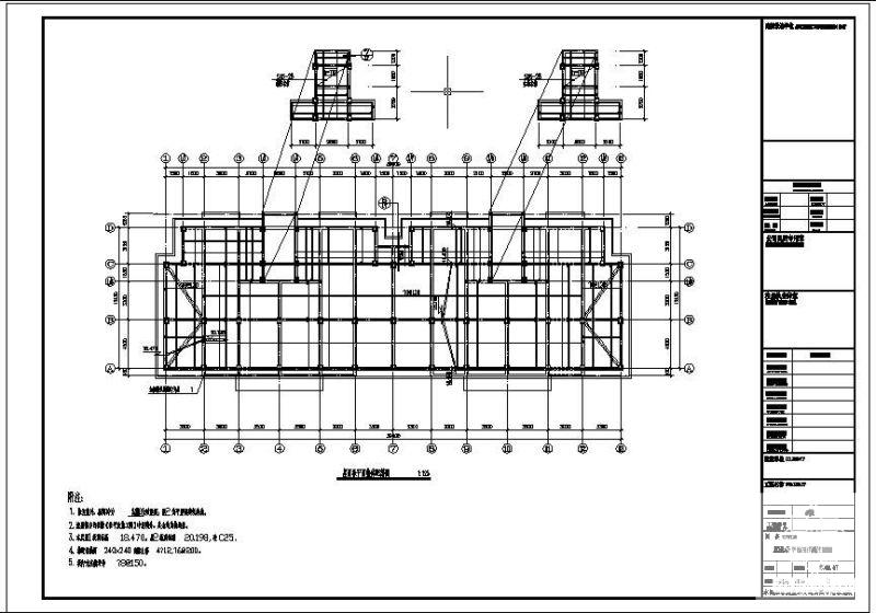 6层框架结构住宅楼结构设计CAD施工图纸 - 2