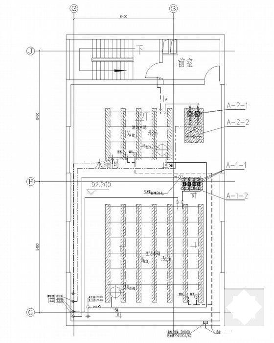 22层住宅楼小区给排水CAD施工图纸 - 4