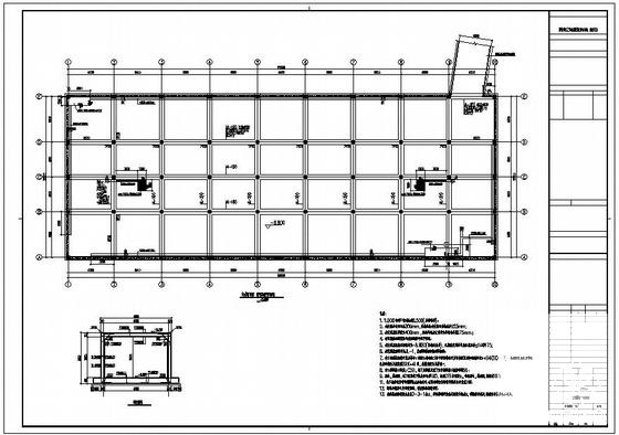 俱乐部框架地下车库结构设计CAD施工图纸（桩基础）(梁平法配筋图) - 1