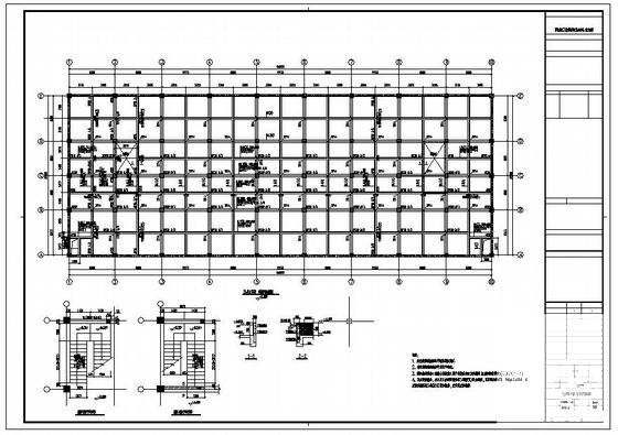 俱乐部框架地下车库结构设计CAD施工图纸（桩基础）(梁平法配筋图) - 4