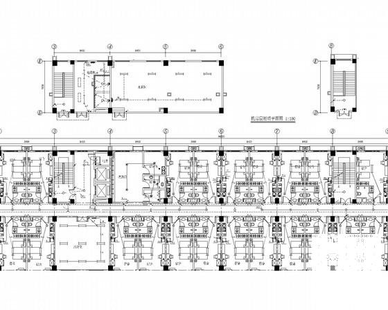 二级公共学校6层建筑强弱电电气CAD施工图纸(火灾自动报警) - 1