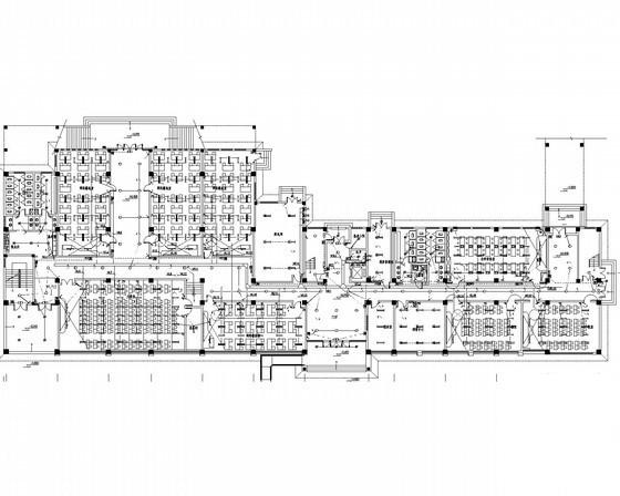 地上5层综合办公建筑强弱电电气CAD施工图纸(火灾自动报警) - 2