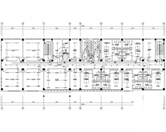 地上5层综合办公建筑强弱电电气CAD施工图纸(火灾自动报警) - 3