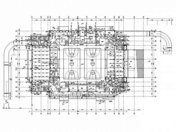 3层体育馆游泳池给排水CAD施工图纸(自动喷水灭火系统) - 2