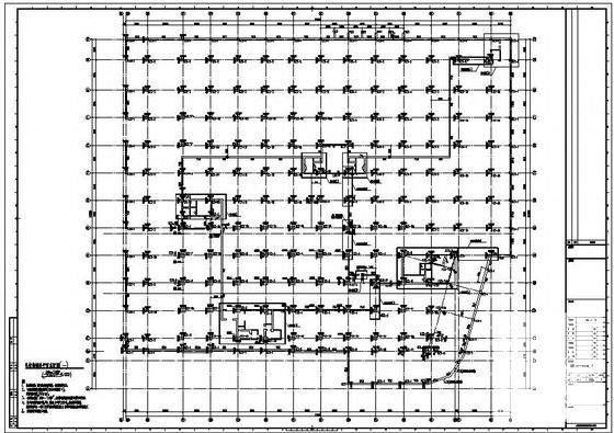 9层桩基础框架结构大楼结构设计CAD施工图纸 - 1