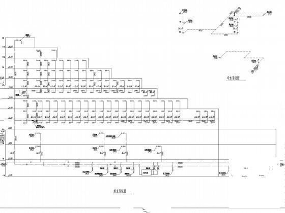 12层滑雪馆配套会议中心给排水CAD施工图纸(消火栓系统图) - 2