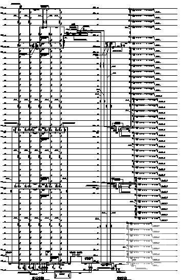 超高层商业大厦给排水CAD施工图纸(喷淋系统) - 1