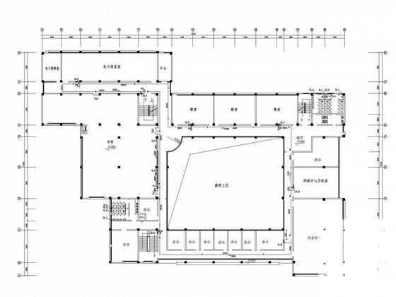 5层图书馆给排水CAD施工图纸 - 2