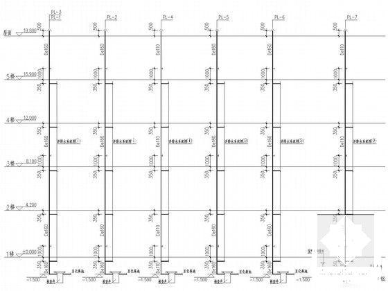 5层图书馆给排水CAD施工图纸 - 4