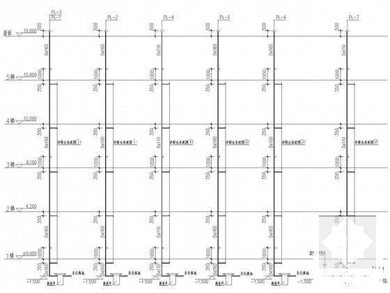 5层图书馆给排水CAD施工图纸 - 4