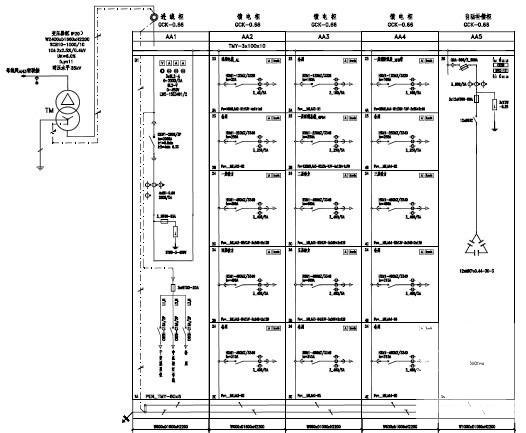 合作社10/0.4Kv变电站电气设计图纸（设计说明）(二次原理图) - 1