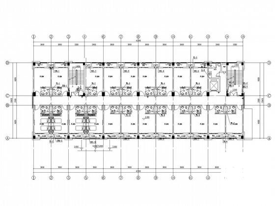 4层宿舍楼及食堂建筑给排水CAD施工图纸 - 1