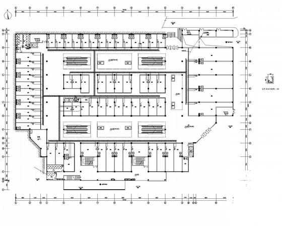 地上5层钢筋混凝土结构商业建筑电气CAD施工图纸（三级负荷）(火灾自动报警系统) - 2