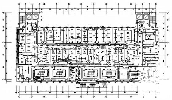 国内医院5层手术室洁净工程电气CAD施工图纸（一级负荷）(空调配电) - 1