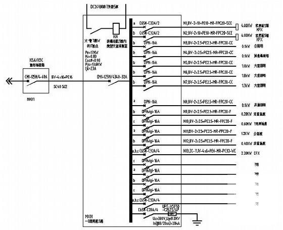吐鲁番酒店电气设计CAD施工图纸(消防报警系统) - 1