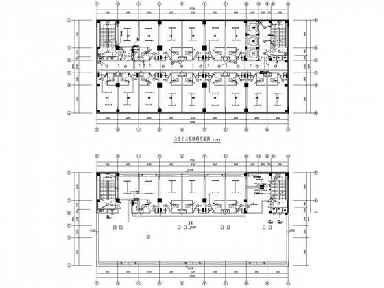 两万平地上16层商住楼电气CAD施工图纸（三级负荷，第二类防雷） - 1