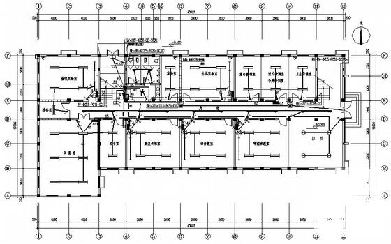 框架结构特殊教育学校电气设计CAD施工图纸 - 1
