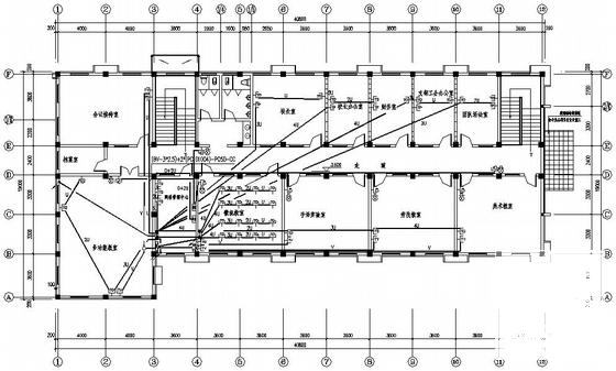 框架结构特殊教育学校电气设计CAD施工图纸 - 2