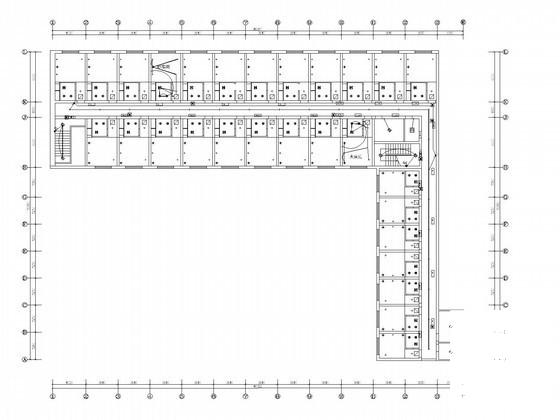 4层连锁酒店装饰电气CAD施工图纸（弱电水暖） - 2