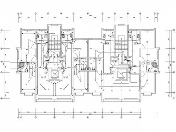 13层钢筋混凝土结构住宅楼电气CAD施工图纸（三级负荷，第三类防雷）(火灾自动报警) - 1