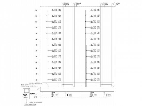 13层钢筋混凝土结构住宅楼电气CAD施工图纸（三级负荷，第三类防雷）(火灾自动报警) - 2