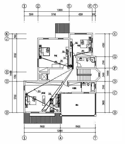 3层框架结构别墅电气设计CAD施工图纸(防雷接地系统) - 3