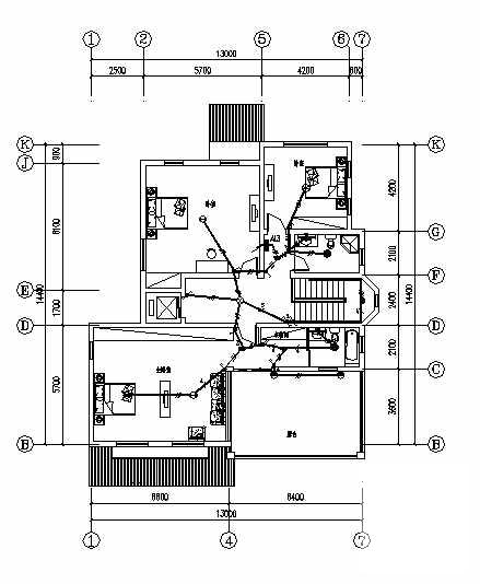 3层框架结构别墅电气设计CAD施工图纸(防雷接地系统) - 4