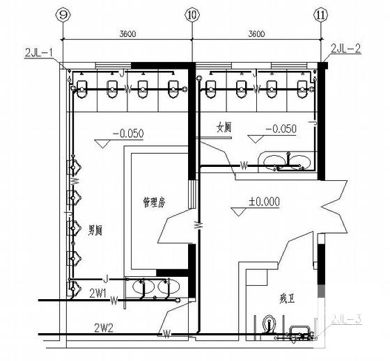 31层住宅楼小区给排水CAD施工图纸(自动喷水灭火系统) - 3