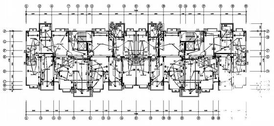12层剪力墙结构住宅楼电气设计CAD施工图纸（顶层为机房） - 3